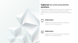 İnşaat Şirketi Hizmetleri Için HTML Web Sitesi