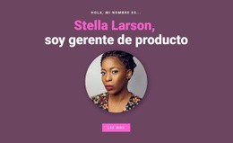 Acerca Del Gerente De Producto - Plantilla De Sitio Web Personal