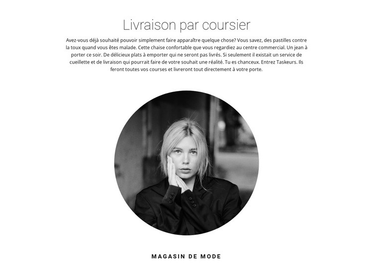 Compagnie de livraison Conception de site Web