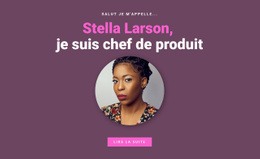 À Propos Du Chef De Produit – Modèle De Site Web Personnel