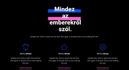 IT Támogató Szolgáltatások Alap Html Sablon CSS-Sel