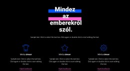 IT Támogató Szolgáltatások - HTML Sablon Kód