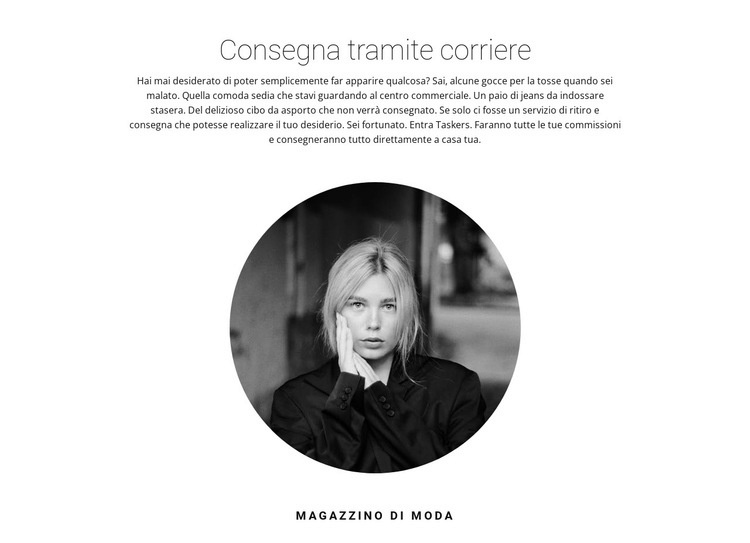 Corriere Costruttore di siti web HTML