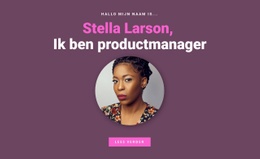 Over Productmanager - Websjabloon