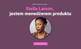 O Menedżerze Produktu - Nowoczesny Szablon HTML5