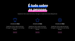 Layout Do Site Para Serviços De Suporte De TI