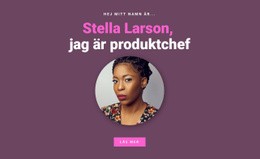 Om Produktchef - Personlig Webbplatsmall