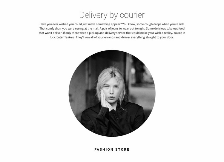 Delivery company Web Page Design