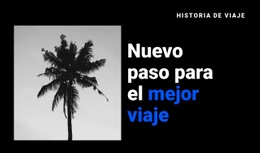 Historia De Viaje - Creador De Sitios Web De Arrastrar Y Soltar