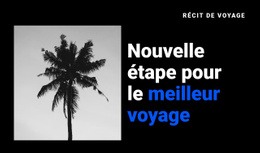 Récit De Voyage - Conception De Site Web Simple