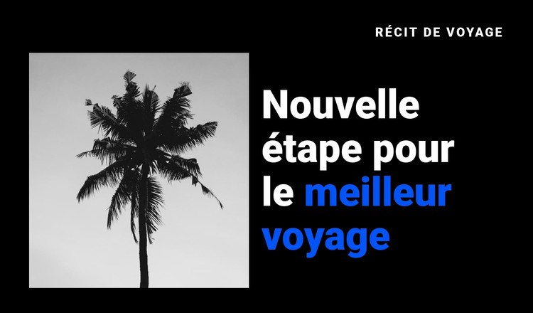 Récit de voyage Modèle CSS