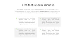 Quatre Texte : Modèle De Site Web Simple