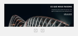 À Propos De L'Agence D'Architecture - Modèle De Site Web Réactif