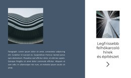 Építési Pályázat - HTML Webhelysablon