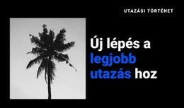 Utazási Történet - Egyszerű Webhelytervezés