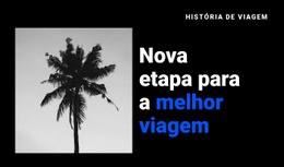 História De Viagem - Design De Site Fácil