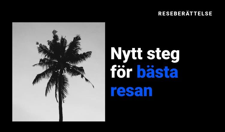 Reseberättelse HTML-mall