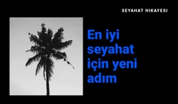 Seyahat Hikayesi - Yüksek Dönüşüm Sağlayan Açılış Sayfası