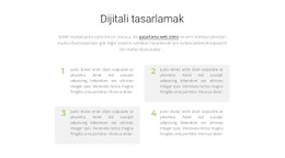 Dört Metin Temiz Ve Minimal Şablon