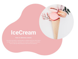 HTML Landing For Fruit Ice Cream