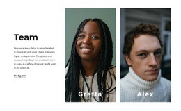 Rookie-Teamet - Personlig Webbplatsmall