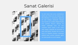 Özel Bir Galeride Sergi - En Iyi Web Sitesi Tasarımı