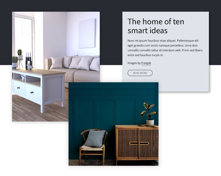 Smart ideas for your home Web Page Design