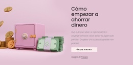 Cómo Empezar A Ahorrar Dinero - HTML Website Builder