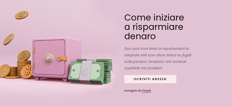 Come iniziare a risparmiare denaro Progettazione di siti web