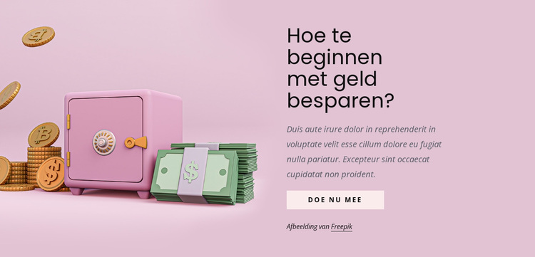 Hoe te beginnen met geld besparen? WordPress-thema