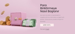 Para Biriktirmeye Nasıl Başlanır - Web Sitesi Şablonları