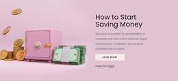 How To Start Saving Money - Creative Multipurpose Site Design