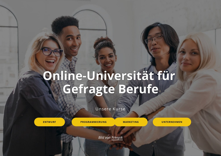 Online-Universität Joomla Vorlage