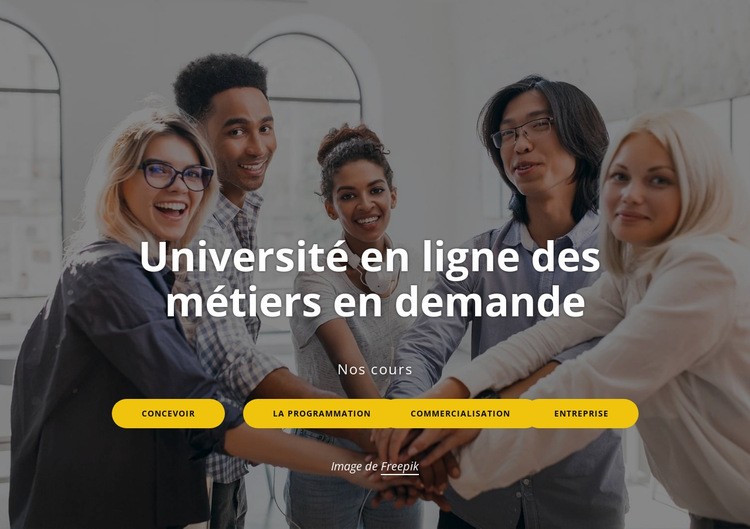 Université en ligne Conception de site Web