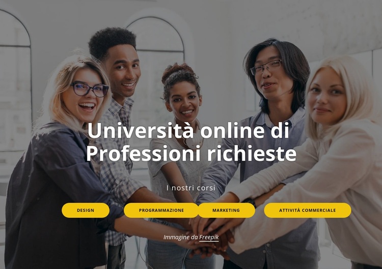 Università online Progettazione di siti web