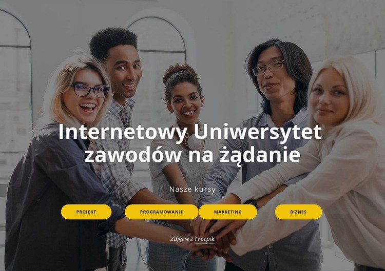 Uczelnia internetowa Szablon