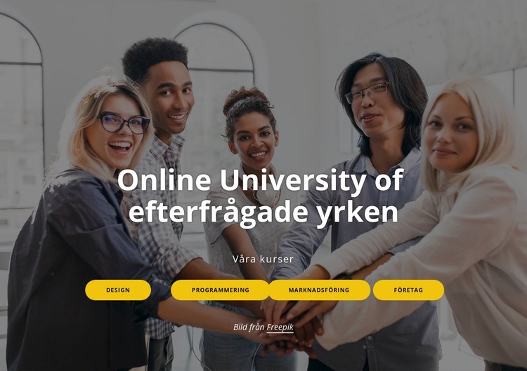 Online universitet HTML-mall