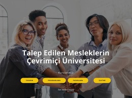 Çevrimiçi Üniversite - Açılış Sayfasını Sürükleyip Bırakın