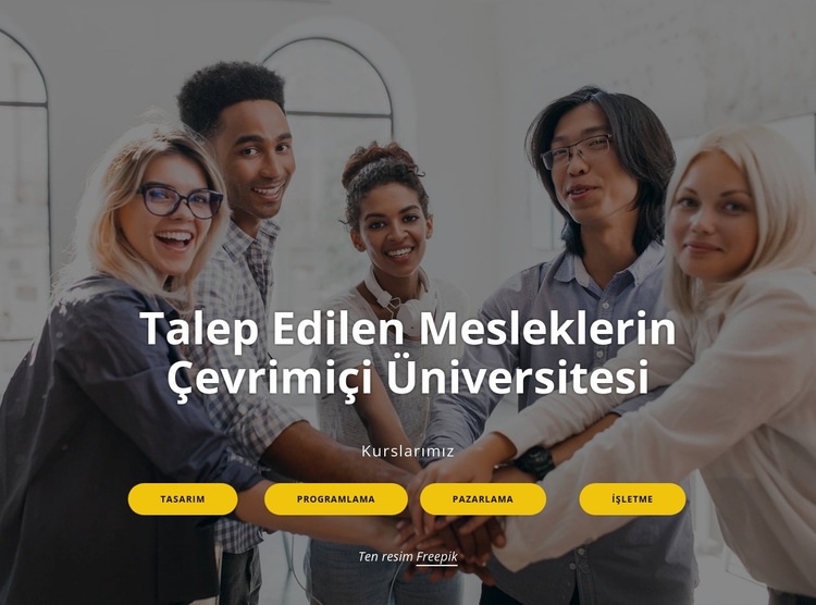 çevrimiçi üniversite Açılış sayfası