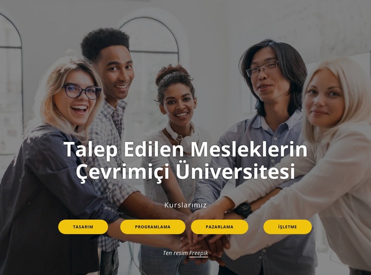 çevrimiçi üniversite Web sitesi tasarımı