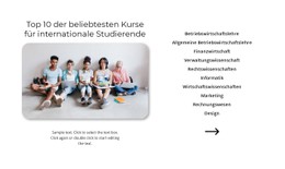CSS-Layout Für Beliebte Kurse