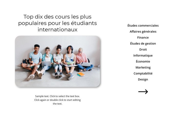 Cours populaires Maquette de site Web