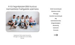 Népszerű Tanfolyamok - Egyszerű Webhelytervezés