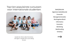 Populaire Cursussen - Gratis Sjabloon