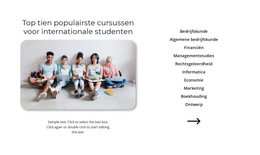 Populaire Cursussen - Webpaginasjabloon