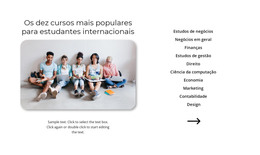 Cursos Populares - Modelo Gratuito