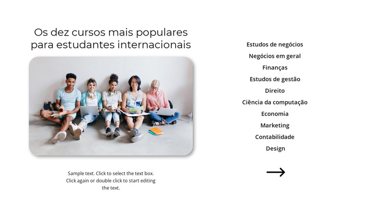 Cursos populares Tema WordPress