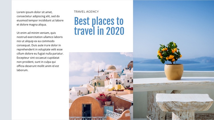 50 Best places to travel Elementor Template Alternative