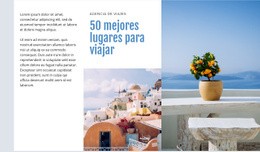 50 Mejores Lugares Para Viajar - Design HTML Page Online