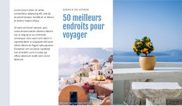 50 Meilleurs Endroits Pour Voyager - Conception Des Fonctionnalités